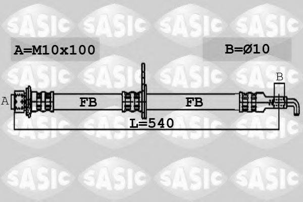 SASIC 6606185 Тормозной шланг