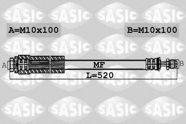 SASIC 6606188 Тормозной шланг