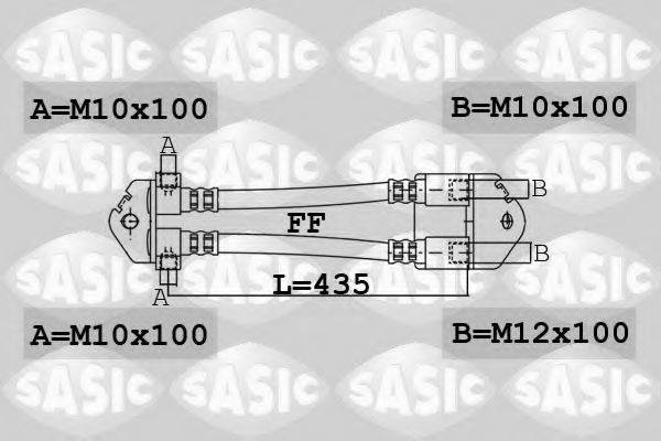 Тормозной шланг SASIC 6606199