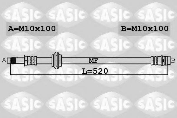 Тормозной шланг SASIC 6606222