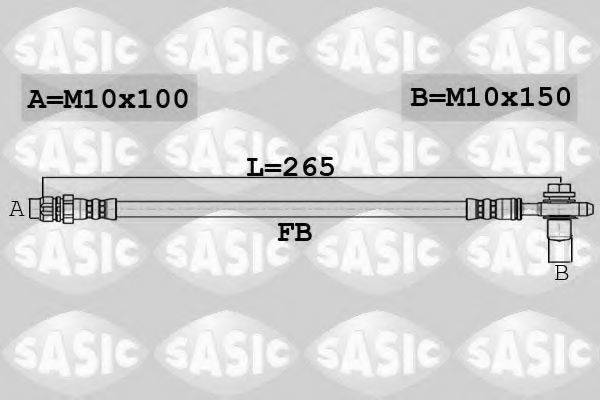 Тормозной шланг SASIC 6606169