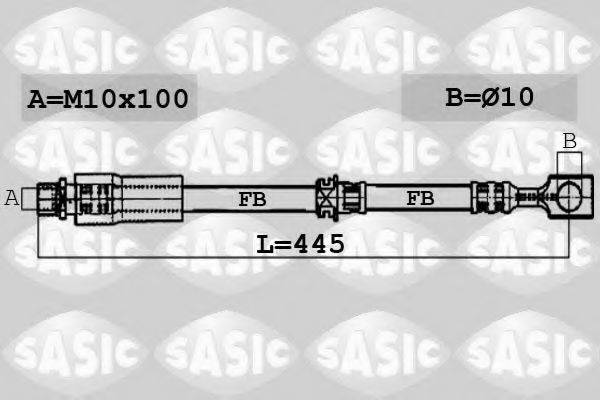 Тормозной шланг SASIC 6606193