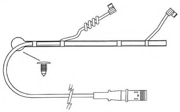 BERAL UAI164 Сигнализатор, износ тормозных колодок