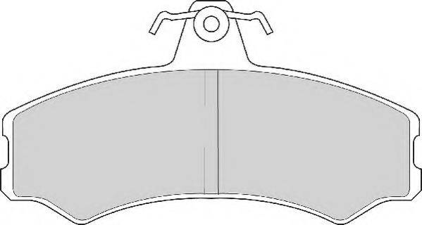 Комплект тормозных колодок, дисковый тормоз ABEX AVR107