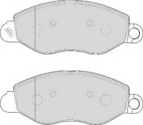 ABEX AVR111 Комплект тормозных колодок, дисковый тормоз