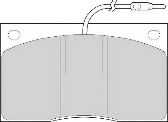 Комплект тормозных колодок, дисковый тормоз ABEX AVR123