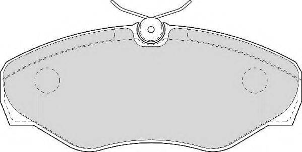Комплект тормозных колодок, дисковый тормоз ABEX AVR124