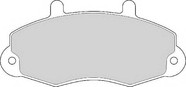 Комплект тормозных колодок, дисковый тормоз ABEX AVR133