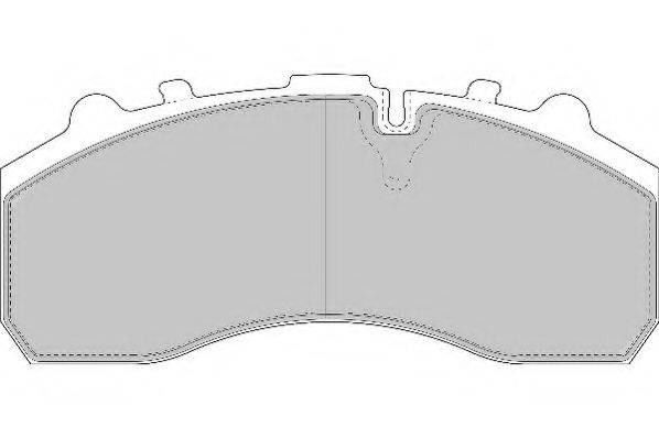 Комплект тормозных колодок, дисковый тормоз ABEX G6843FE