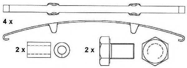 Комплект тормозных колодок, дисковый тормоз ABEX G6920FE