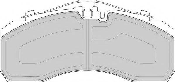 Комплект тормозных колодок, дисковый тормоз ABEX G6978PTS