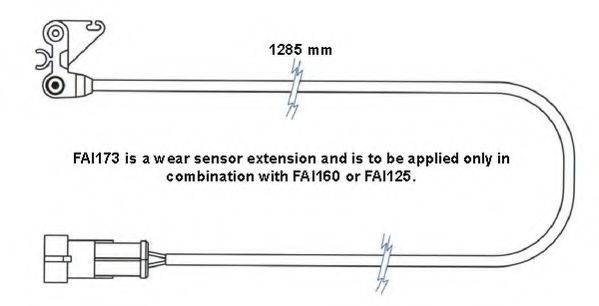 ABEX FAI173 Сигнализатор, износ тормозных колодок