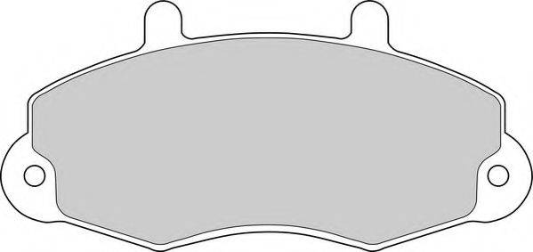 Комплект тормозных колодок, дисковый тормоз DURON DBP240700
