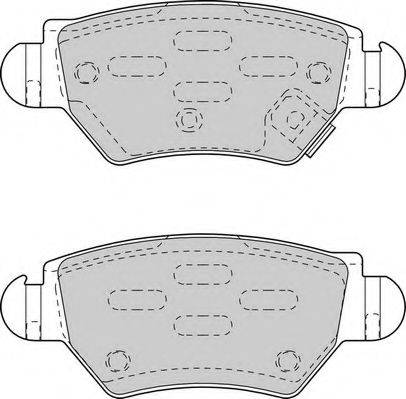 Комплект тормозных колодок, дисковый тормоз DURON DBP251294