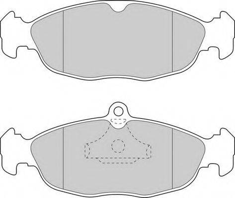 Комплект тормозных колодок, дисковый тормоз DURON DBP250732