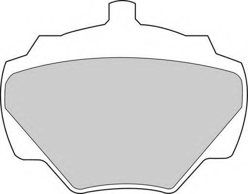 Комплект тормозных колодок, дисковый тормоз DURON DBP200844
