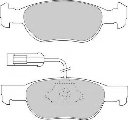 Комплект тормозных колодок, дисковый тормоз DURON DBP231040