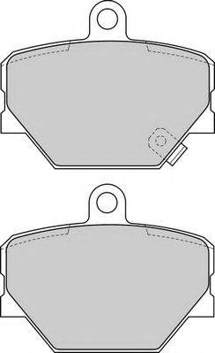 Комплект тормозных колодок, дисковый тормоз DURON DBP221162