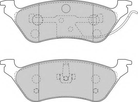 Комплект тормозных колодок, дисковый тормоз DURON DBP221475