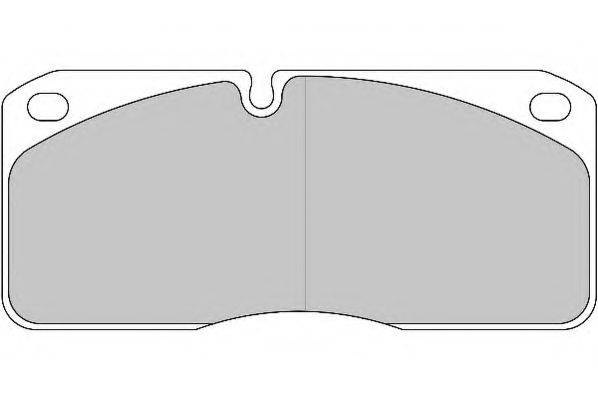 Комплект тормозных колодок, дисковый тормоз DURON DCV733