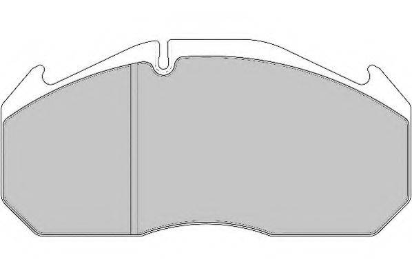 Комплект тормозных колодок, дисковый тормоз DURON DCV1583B