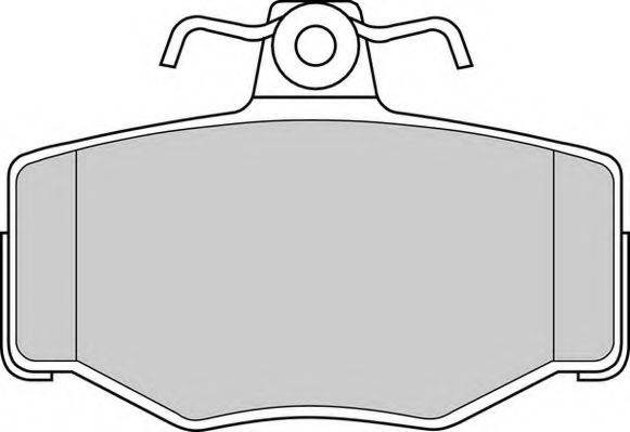 Комплект тормозных колодок, дисковый тормоз DURON DBP330707
