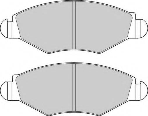 Комплект тормозных колодок, дисковый тормоз DURON DBP341378