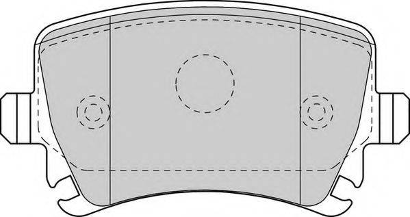 Комплект тормозных колодок, дисковый тормоз DURON DBP391636