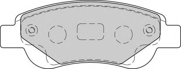 Комплект тормозных колодок, дисковый тормоз DURON DBP341790