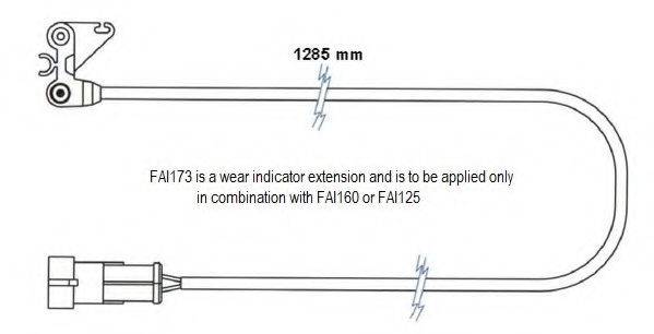 DURON FAI173 Сигнализатор, износ тормозных колодок