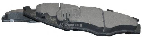 Комплект тормозных колодок, дисковый тормоз JP GROUP 1163608819