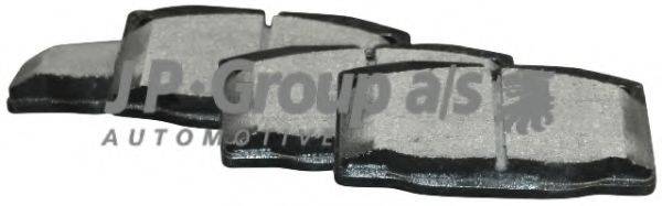Комплект тормозных колодок, дисковый тормоз JP GROUP 1263600519