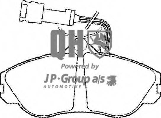 Комплект тормозных колодок, дисковый тормоз JP GROUP 1163600319