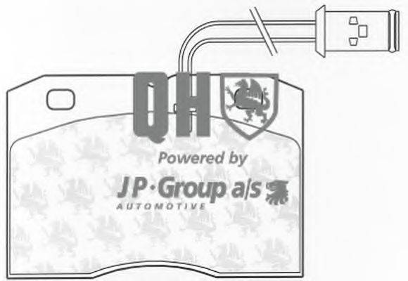 Комплект тормозных колодок, дисковый тормоз JP GROUP 5363600119