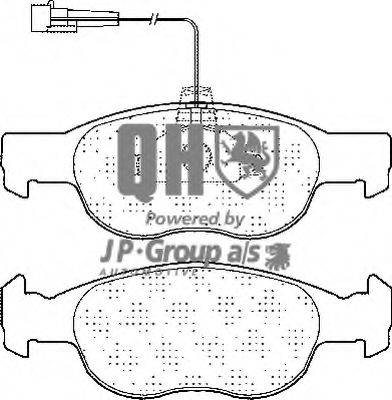 Комплект тормозных колодок, дисковый тормоз JP GROUP 3363600219