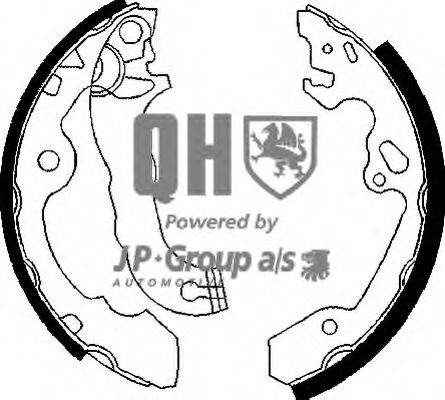 Комплект тормозных колодок JP GROUP 1563900619
