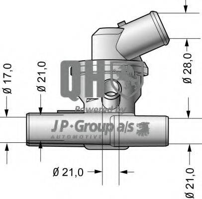 Термостат, охлаждающая жидкость JP GROUP 3014600119