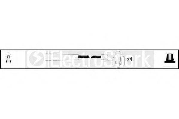 Комплект проводов зажигания STANDARD OEK047