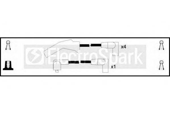 Комплект проводов зажигания STANDARD OEK096