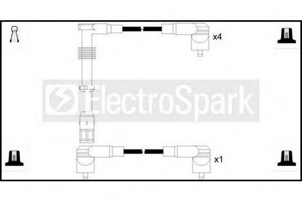 Комплект проводов зажигания STANDARD OEK154