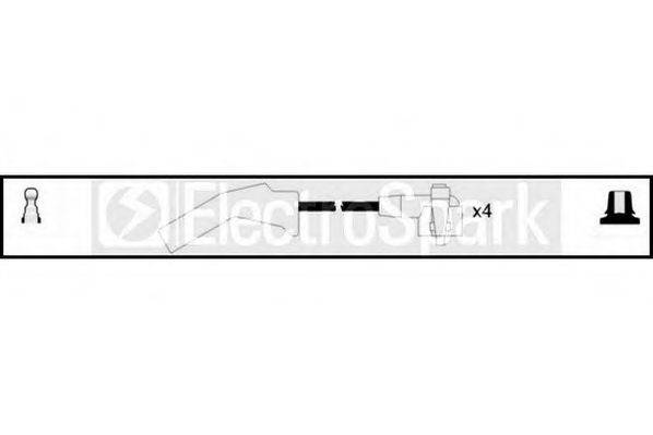 Комплект проводов зажигания STANDARD OEK176