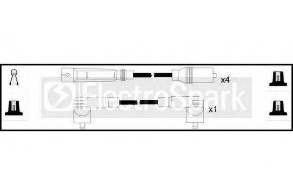 Комплект проводов зажигания STANDARD OEK129