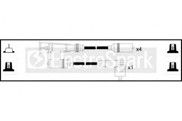 Комплект проводов зажигания STANDARD OEK592