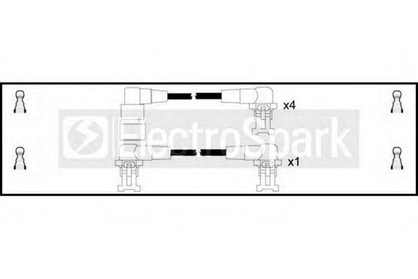 Комплект проводов зажигания STANDARD OEK242