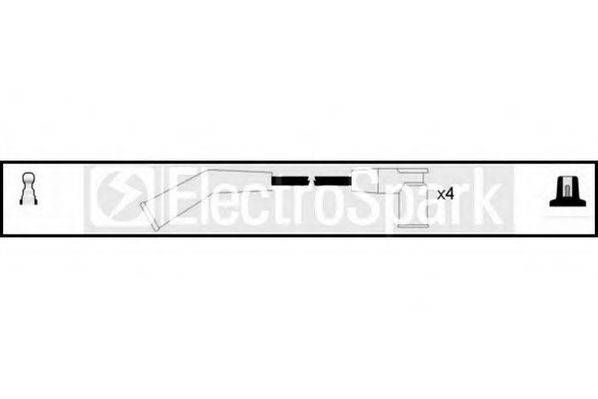 Комплект проводов зажигания STANDARD OEK616