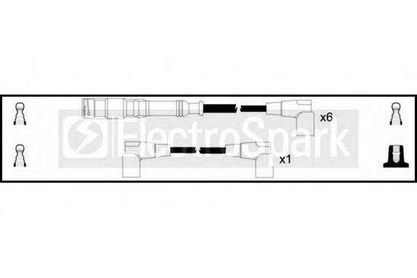 Комплект проводов зажигания STANDARD OEK382