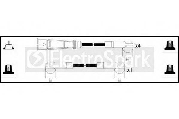 Комплект проводов зажигания STANDARD OEK647