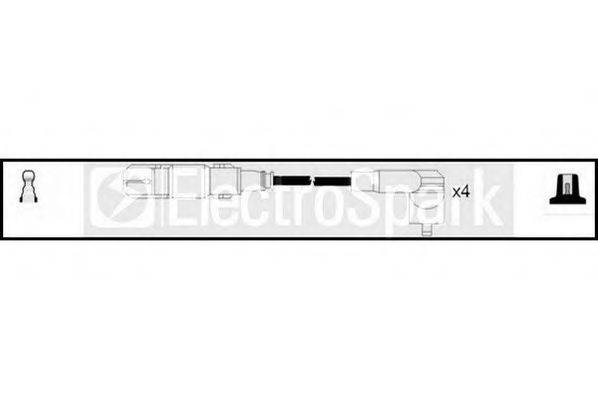 Комплект проводов зажигания STANDARD OEK688