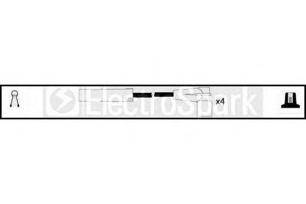 Комплект проводов зажигания STANDARD OEK410