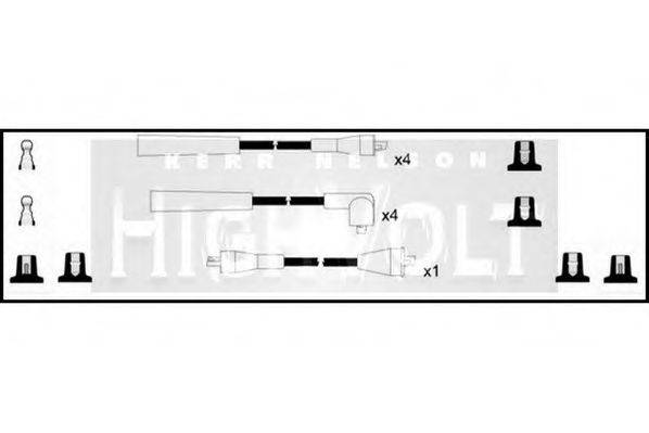 Комплект проводов зажигания STANDARD OEF362